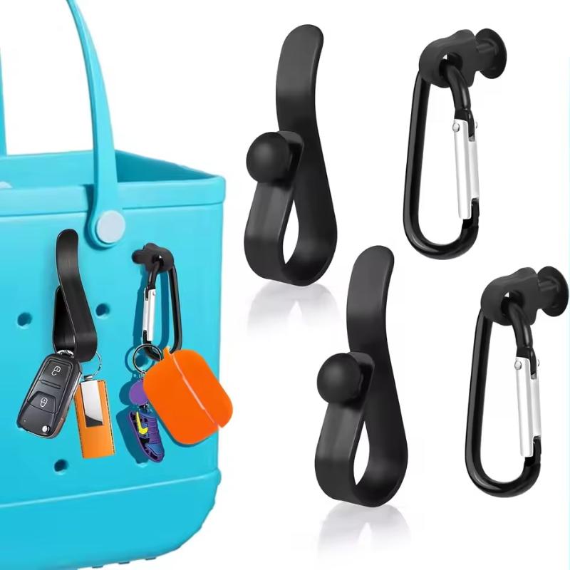 3PCS Beach Ready Kit Includes Portable Hook Convenient Key Chain Carabiner And Cup Holder For Stress Free Ocean Visits