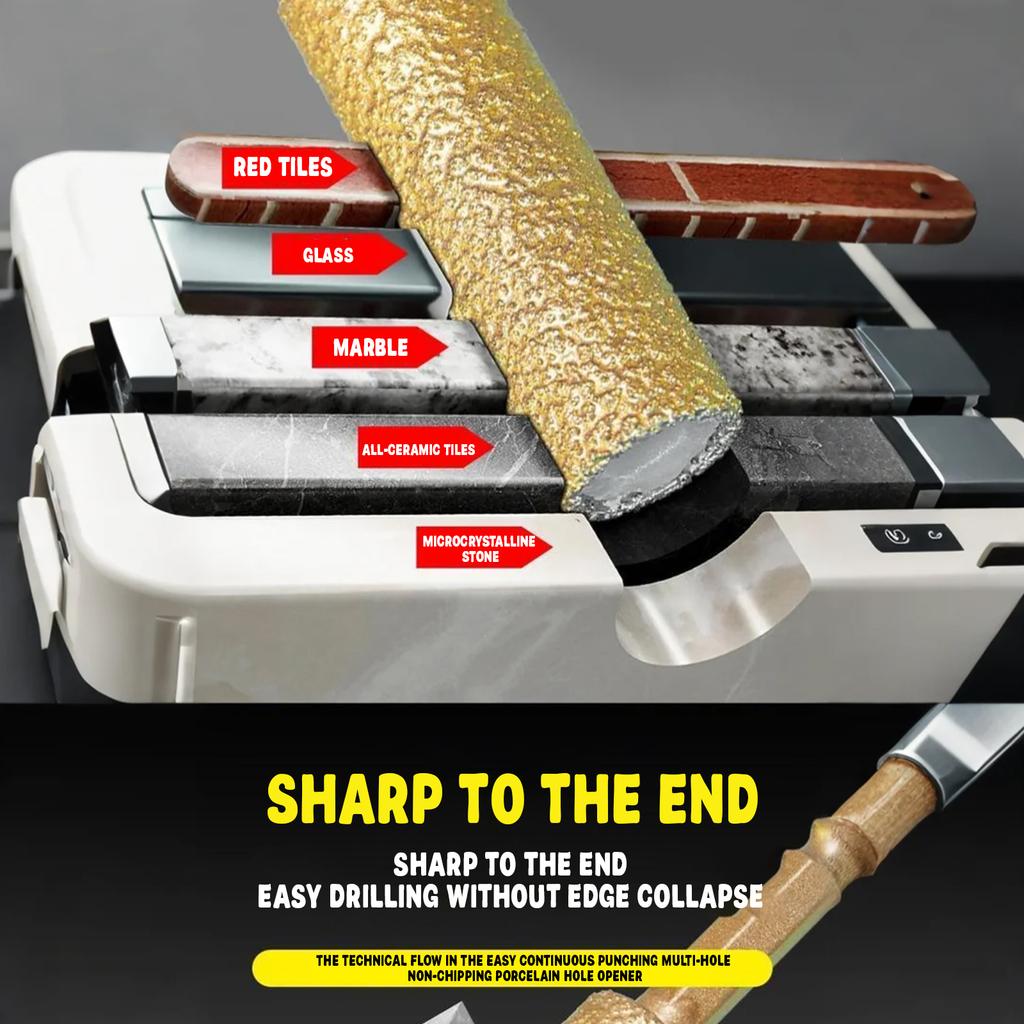 Новый полнопескоструйный расширитель отверстий, сверло для плитки, расширение отверстий, шлифовальная головка, обрезка, сверло по стеклу для сухого сверления