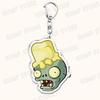 Ключевые брелоки для аксессуаров из видеоигры Plants Vs Zombies Сумка Подсолнух Горохострел Садовая Война Брелоки Украшения Для Фанатов Игроков Подарки