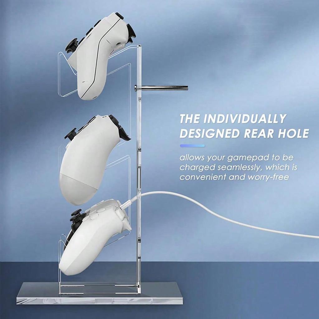 BGGCHEECA LO-L [30CM] 3-in-1 Desktop Stand with 3-Layer Design for Controllers and Headphones, Compatible with PS4, PS5, Switch, Xbox One, and PC.