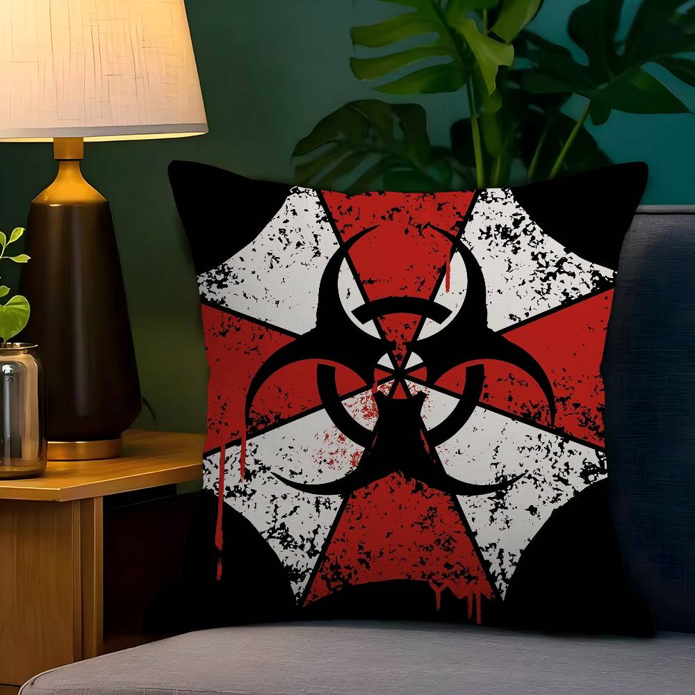 Игровой R-Resident E-Evil U-Umbrella Наволочка Мультяшный Подарок Чехол для Подушки Спальня Дом Диван Стул Сиденье Декор Наволочка