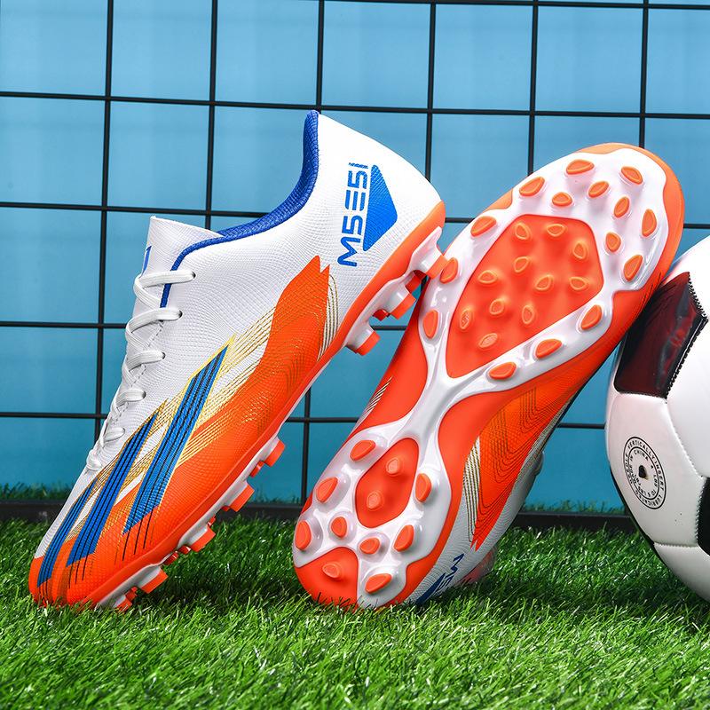 Футбольные бутсы Jinjiang мужские и женские сломанные ногти tf мальчики тренировочные специальные детские ag длинные ногти взрослые студенческие соревнования короткие шипы