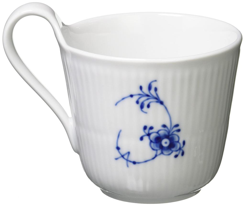 Imported Royal Copenhagen Blue Fluted Plain High Handle Mug 330ml Wedding Gift 1017159 [Regular Product] "N"