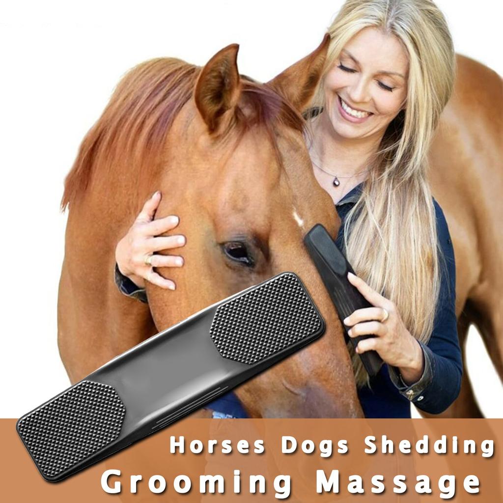 For Horses Dogs 6-in-1 Shedding Grooming Massage
