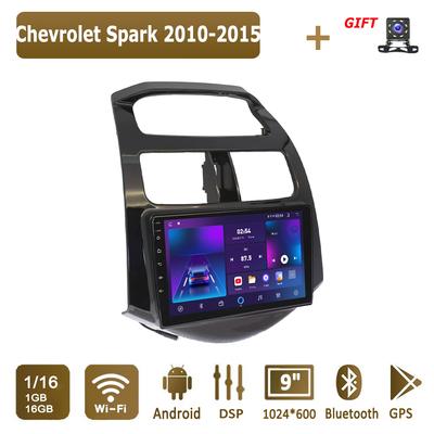 Android Car Radio For Chevrolet Spark 2010-2015 Мультимедийный проигрыватель Головное устройство Стерео GPS Навигация BT WIFI 1+16 ГБ