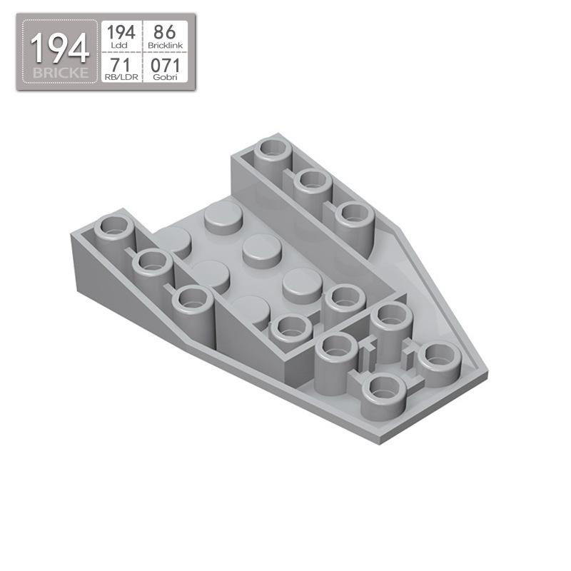 BRICKE Brick Guest 4x6 Reverse Wedge Compatible with Lego 4856, MOC Loose Parts Building Blocks.