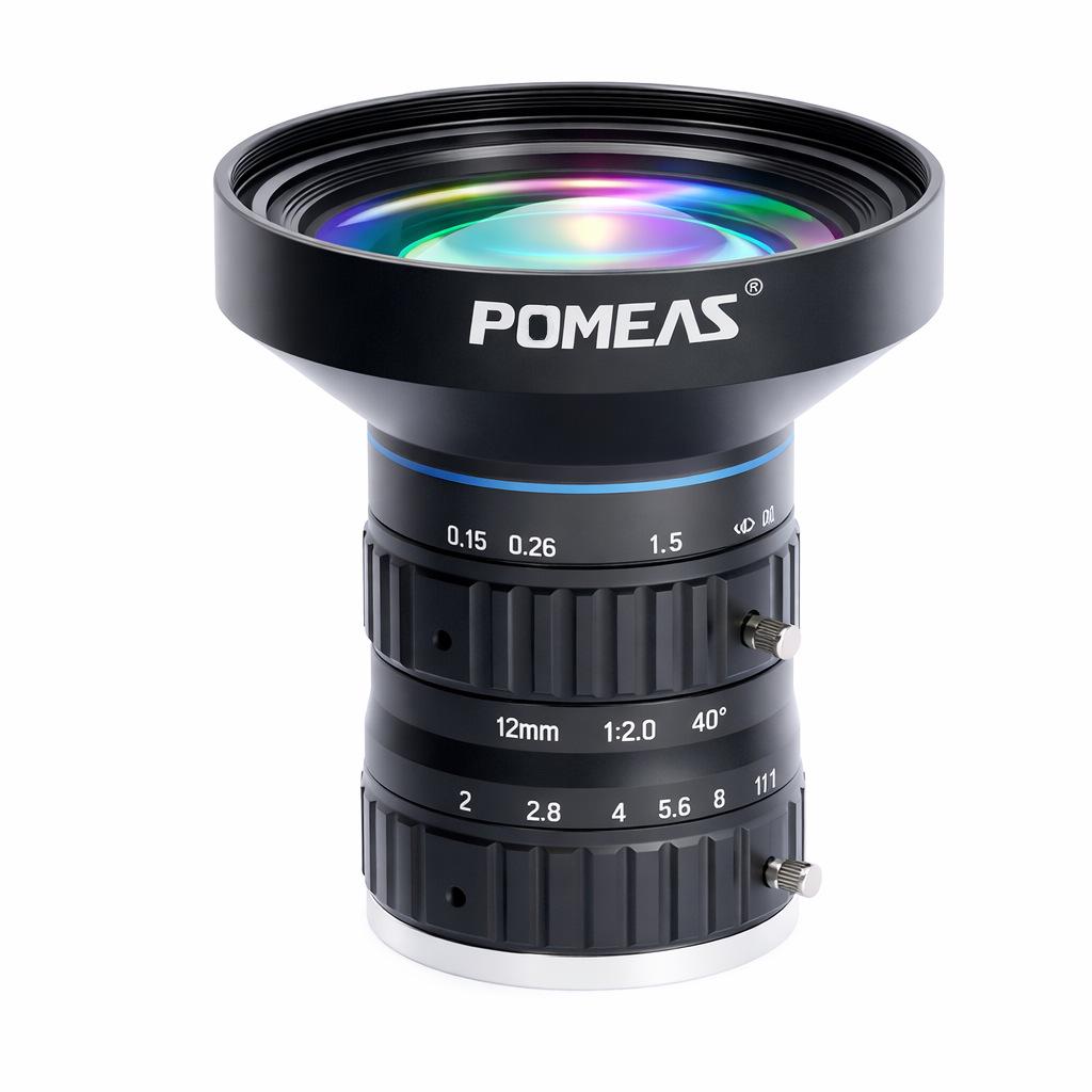 Pomeis 12MP 12мм Ручная Фиксированная Фокусная Линза для Машинного Зрения FA 4/3"