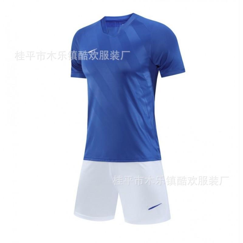 Men Women Short Sleeve Soccer Jersey Set Quick Dry Breathable Training Uniform Basketball Football Volleyball Team Sports