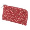 Indenya Inden Coin Purse F Coin Purse 05 Deerskin Red X White Lacquer Dragonfly Pattern 1005-13-008