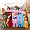 Постельное белье Сейлор Мун Домашний текстиль 3D цифровая печать Трехпредметный пододеяльник наволочка