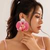 Ladies Party Flower Earrings Exaggerated Big Dinner Jewelry Drop Earrings  For Women Girls Gifts