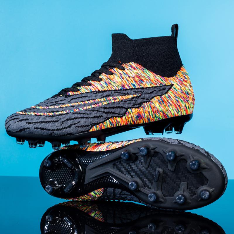 Новые молодежные футбольные бутсы мужские длинные шипы взрослые шипованные женские для тренировок на траве спортивная обувь