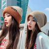 Knitted Hat for Women In Winter Double Layer Versatile Wool Hat Warm Big Head Circumference Double Sided Ear Protection Face Small Hat