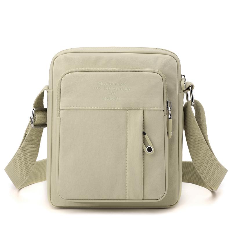 Сумка для мобильного телефона, женская мини-сумка через плечо, повседневная многослойная сумка на молнии, повседневная нейлоновая сумка для путешествий на открытом воздухе