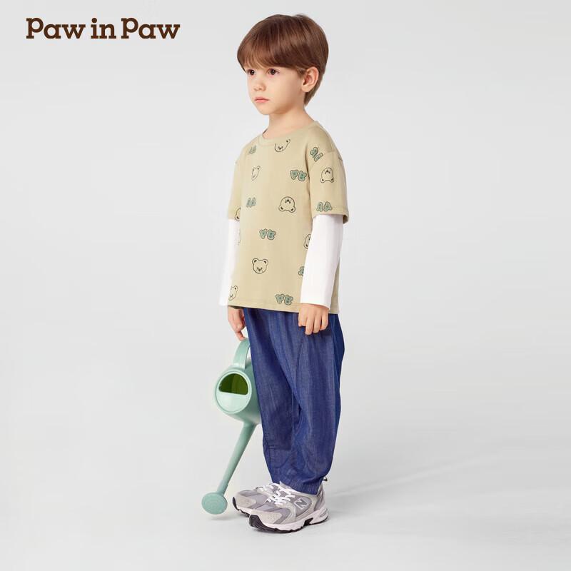 Джинсовые длинные штаны PawinPaw для мальчиков с мультяшным медведем
