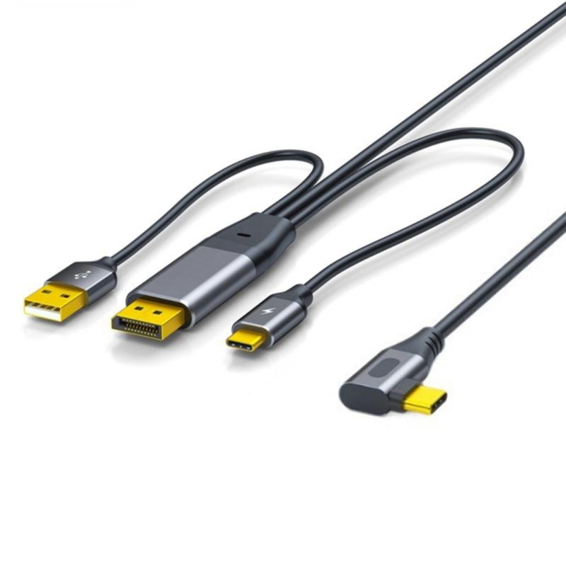 Конвертеры USB C To Видеокабель 4K@60Гц Поддержка сенсорного управления Для портативных мониторов VR игровых устройств