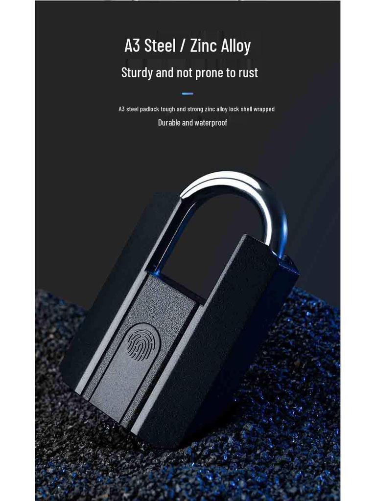 Большой водонепроницаемый Bluetooth-замок-отпечаток пальца для багажа, шкафов и ящиков