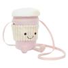 Cute Cartoon Soft Plush Crossbody Bag Cartoon Cup Sleeves, Coffee Water Cup Bag Cartoon Milk Tea Bag