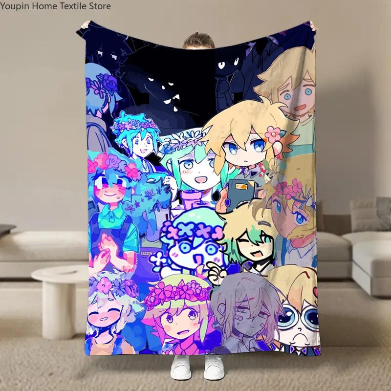 Hot Horror Video Game O-Omori Flannel Blanket Fluffy Children and Adults Sofa Plush Bedspread Throw Lunch Blanket for Sofa Bed