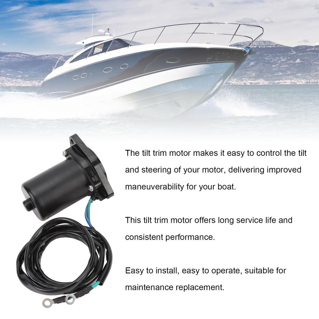 Replacement 6H1-43880-02 Power Tilt Trim Motor for 2 Stroke 85hp Outboard Engines