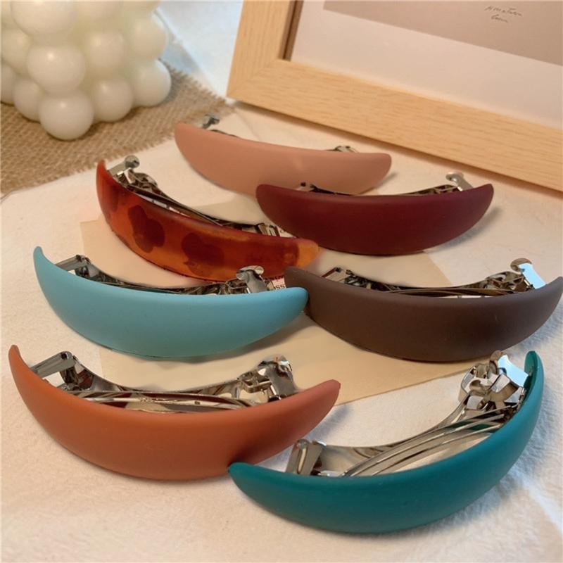 6 шт. Пружинный зажим для волос для женщин Французские стили Держатель для волос Зажим для волос Подходит для тонких Густых волос Элегантные украшения для волос