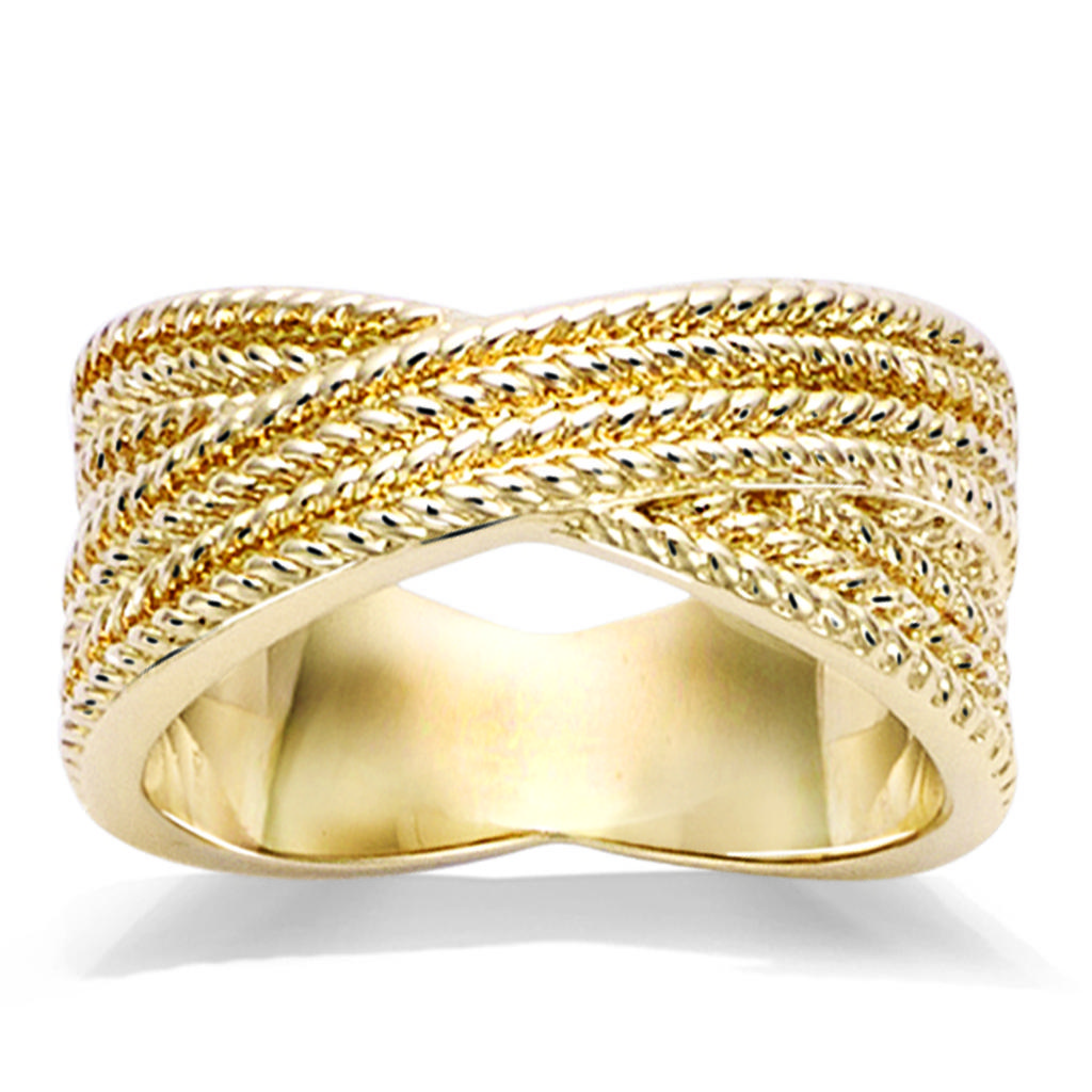 Gold Plated Ring 'Cléopatra' Golden - 10 Mm