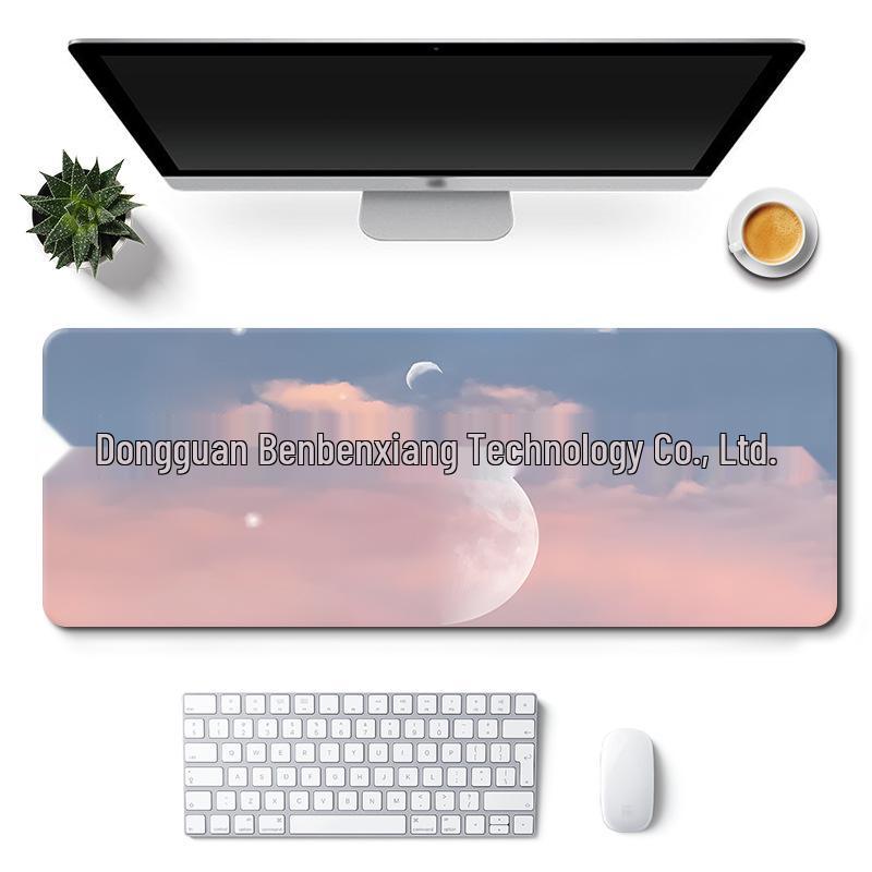 Очень большой коврик для стола с милым дизайном для девочки - Нескользящий коврик для мыши в стиле пейзажа
