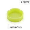 Fluorescent Silicone Ashtray Glow In the Dark Cigarette Holder Colorful Round Durable Smoking Accessories for Indoor Outdoor