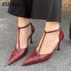 Модные Eilyken Весна Осень Бренд Женские Туфли Лодочки Мода Острый Носок Женские Элегантные Ажурные Сандалии Zapatilla De Muje