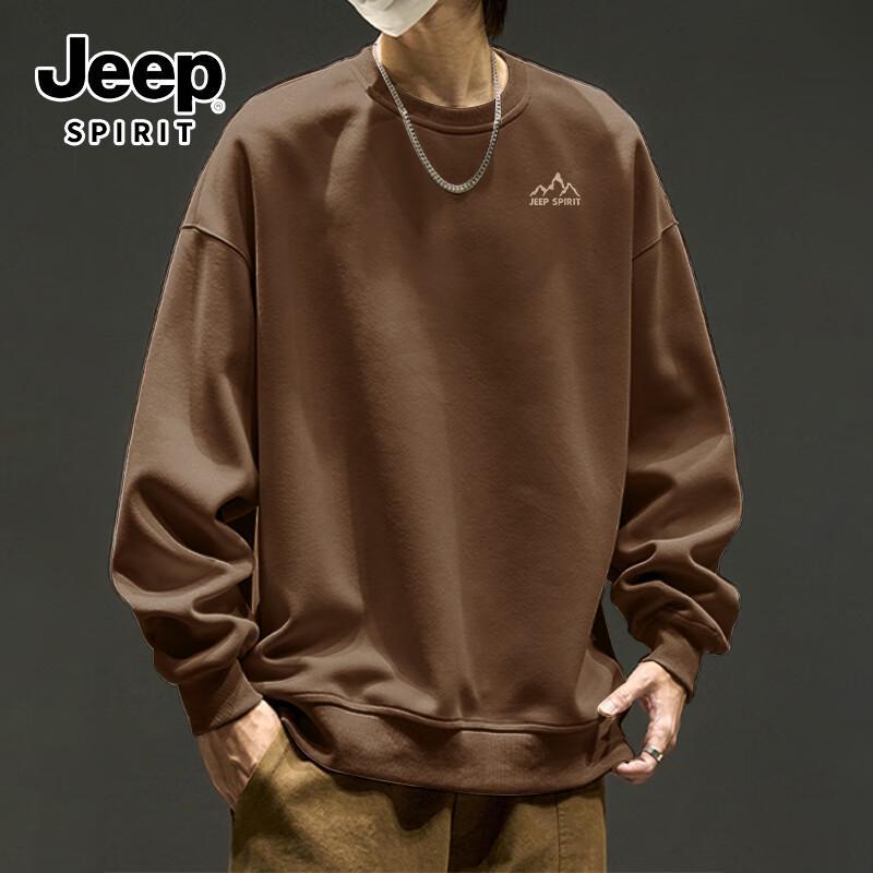 Мужская футболка с длинным рукавом JEEP SPIRIT свободного кроя с графикой