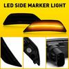 Smoked 2PCS Lens LED Marker Side Amber Fender Light Front -2024 For Kia K5