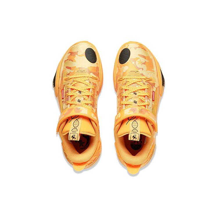 Li Ning All City 11 All City 11 Коллекция Уэйда Баскетбольные кроссовки Мужские Средне-желтые ABAT129-1