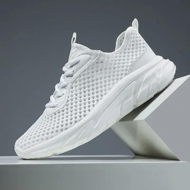 Низкие кроссовки для бега с быстрой сушкой, мужские, повседневные, легкие, для спортзала, атлетические, простые, корейские, удобные, спортивная обувь для мужчин