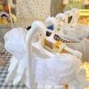 White Doll Clothes Rack Plastic Dollhouse Furniture Creative Miniature Doll Hangers  1/6  1/12 Doll