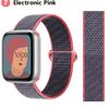 2 шт. Ремешки Для Apple Watch Band 44 мм 40 мм 45 мм 46 мм 42 мм 49 мм 41 мм Нейлоновый петлевой браслет iwatch Серия 10 9 8 7 6 5 3 se ultra 2