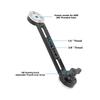 HDRIG M6 Arri Gear Extension Arm with Positioning Holes for Shoulder Mount Photography (Pair) 3855.