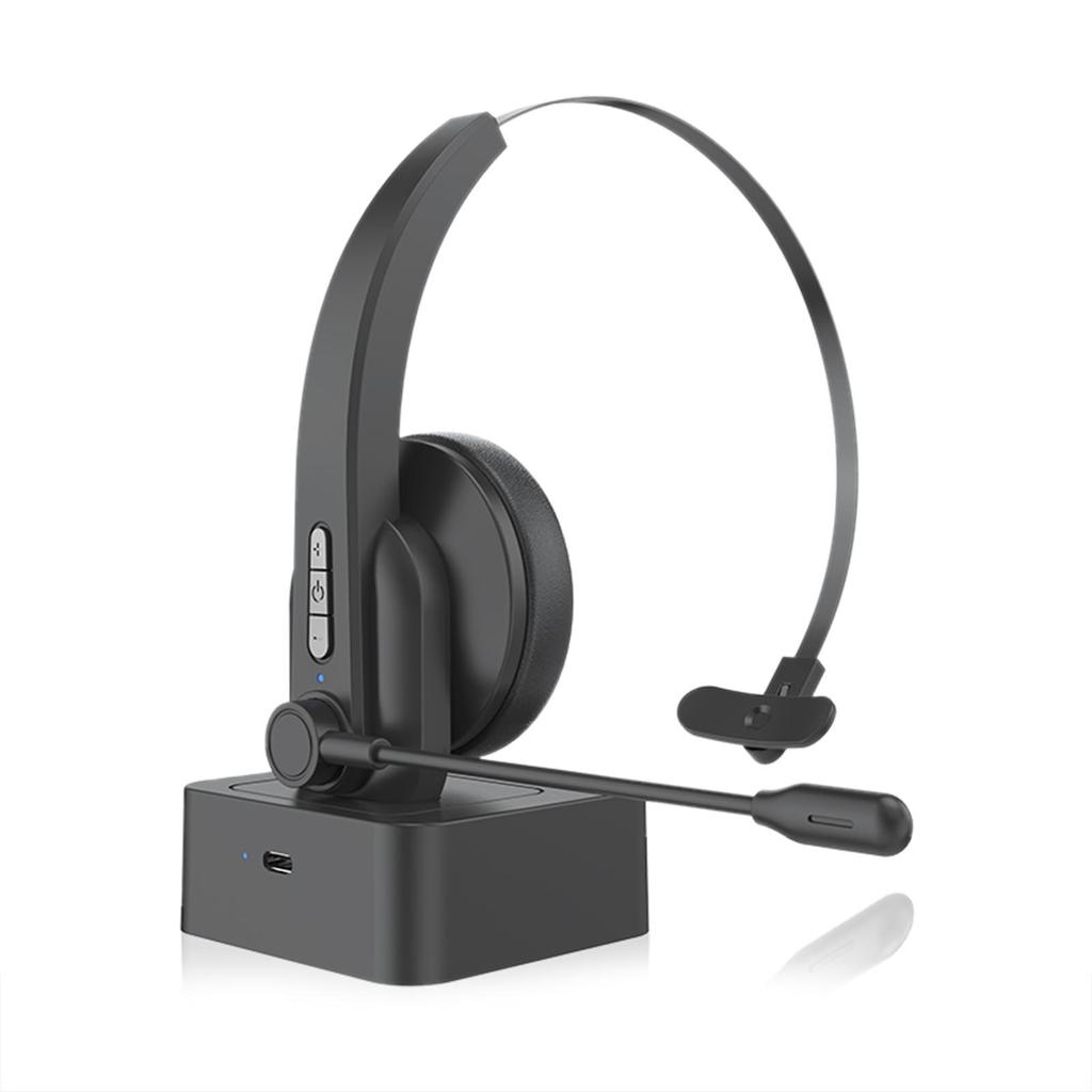 OY631 Single Ear Headset Bluetooth Headphones with Microphone Noise Cancelling Head-mounted