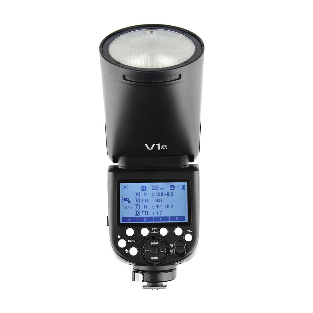 Godox V1C Профессиональная вспышка для камеры Speedlite Speedlight с круглой головкой, беспроводная 2,4G для Canon EOS