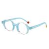 25 Cross-Border Italian Brand Color Matching Irregular Frame Hip-Hop Trend Decorative Frame Glasses Frame