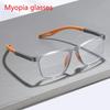 Unisex Ultralight Silicone TR Sports Myopia Glasses Anti Blue Light Men Basketball Anti-Shedding Eyewear Prescription Eyeglasses