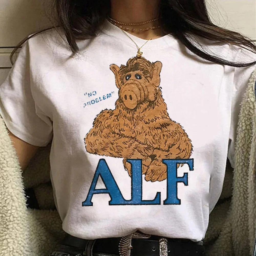 Футболка Alf Tee женская Y2K футболка женская смешная графическая одежда