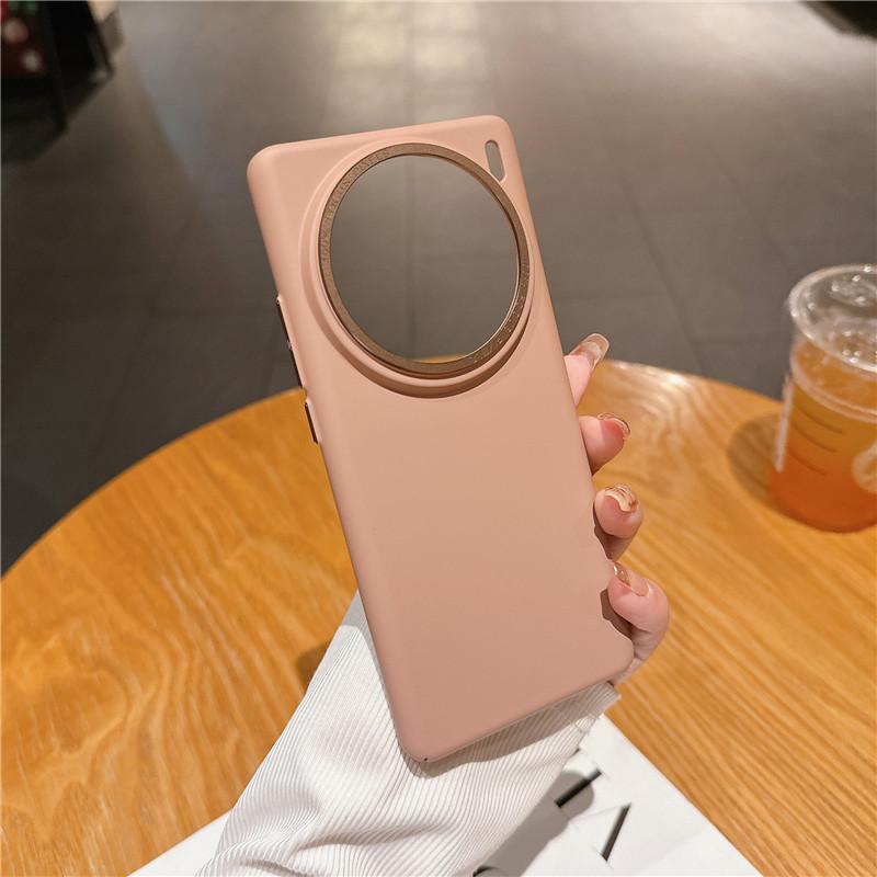 Для vivo X100 X100s Pro Прочная металлическая рамка для объектива с большим отверстием на ощупь, защитный чехол для ПК, задняя крышка в виде ракушки