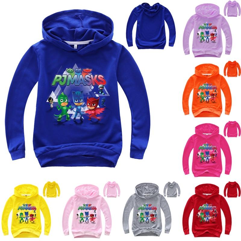 Superhero Pj Masks Kids Long Sleeve Hoodie Stylish And Comfortable Sweatshirt Top