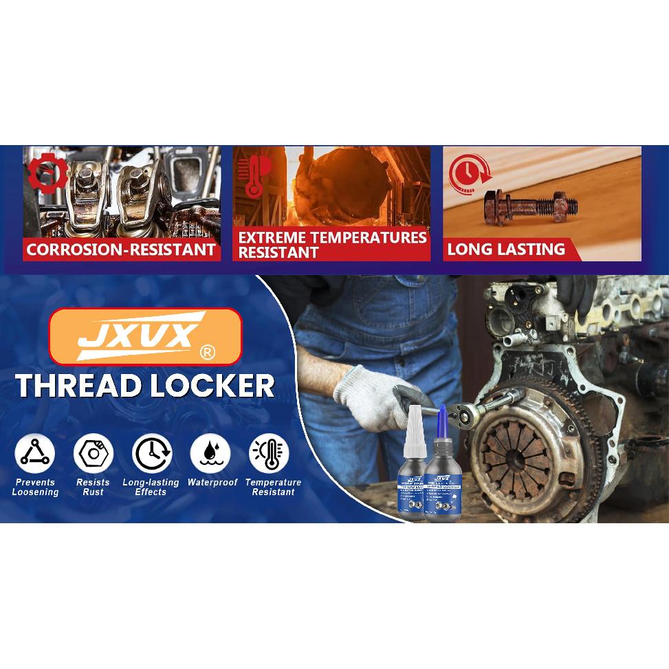 243/271 thread lock blue medium strength locking and sealing nuts bolts,fasteners and metal can prevent loosening and leakage Thread Lock3