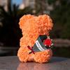 Милый Мишка Искусственный Цветок Розы с Подарочной Коробкой Подарки на День Святого Валентина для Мамы Жены Бабушки Девушки Сестры на День Матери День Рождения Юбилей
