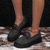 New Thick-soled Loafers for Women, Round-toed Casual Shoes