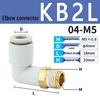 SMC Pneumatic Quick Connect 90-Degree Elbow with Outer Thread KB2L Series