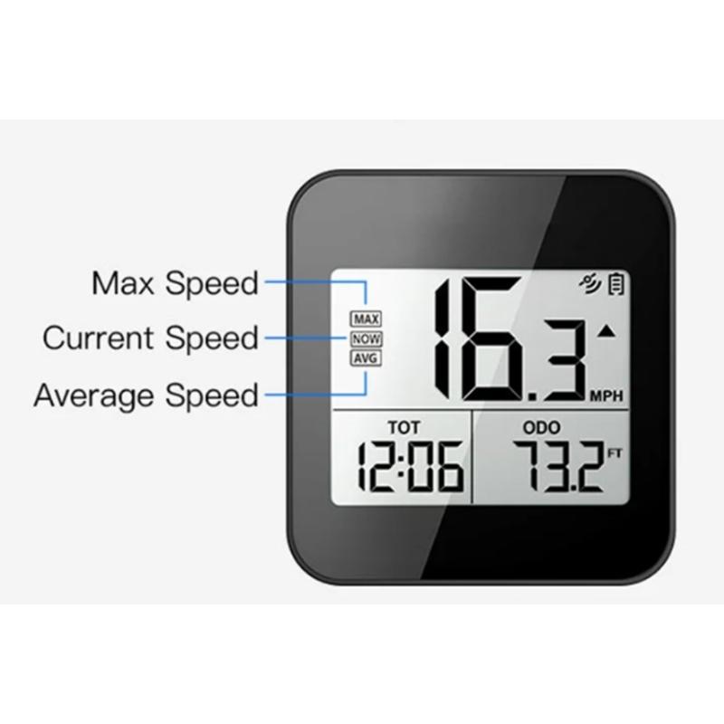 Large Display Bicycles Navigation Computer Waterproof Cycling Speedometer Large Screen 25H Battery Satellite Positioning