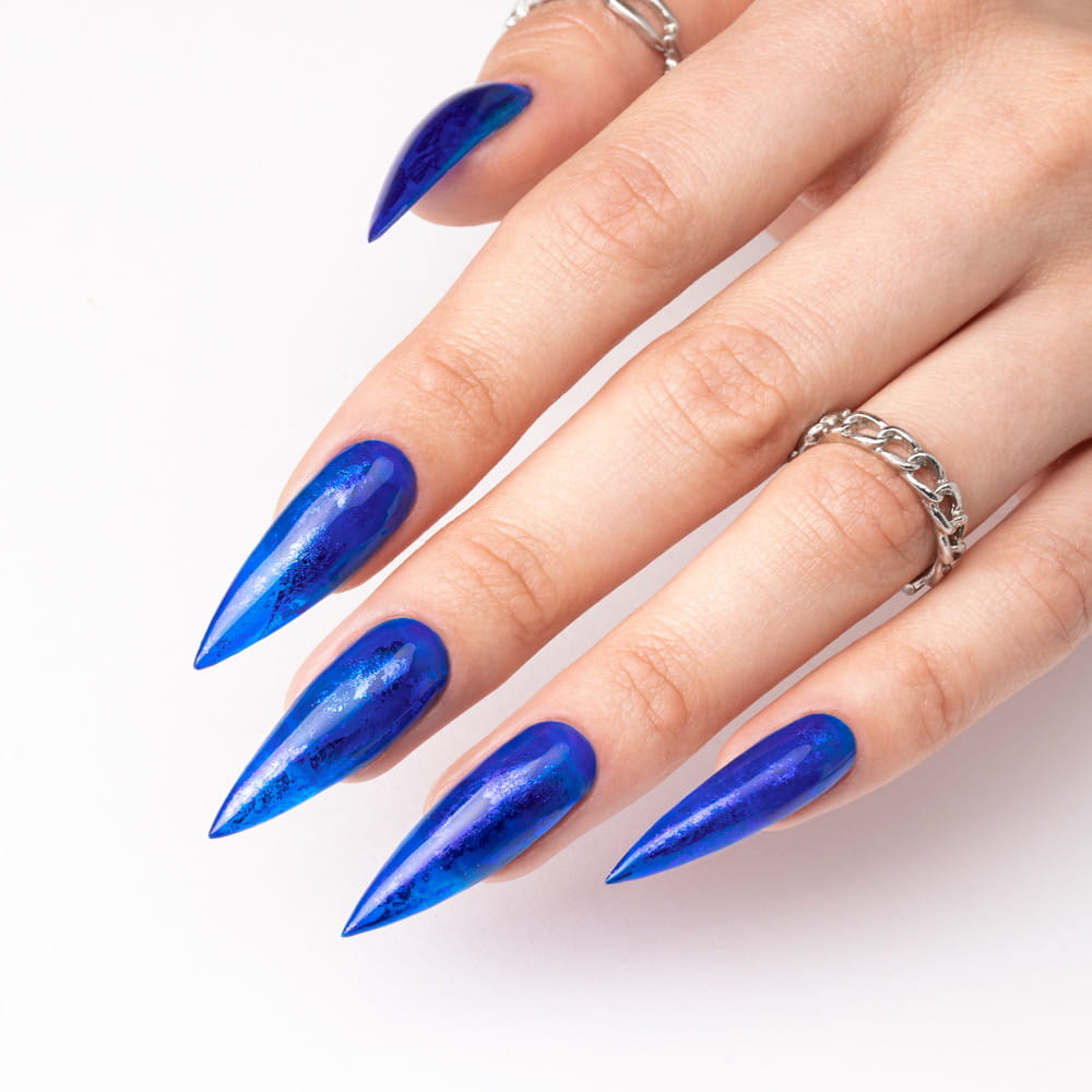 Kolorowy Top Bez Przemywania Top No Wipe Crystal Glass Molly Nails Blue Hema/Di-Hema Free 10G