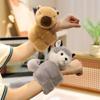 Cute Animal Panda Fox Snapping Circle Plush Toy Doll Capybara Husky Bracelet Children'S Doll
